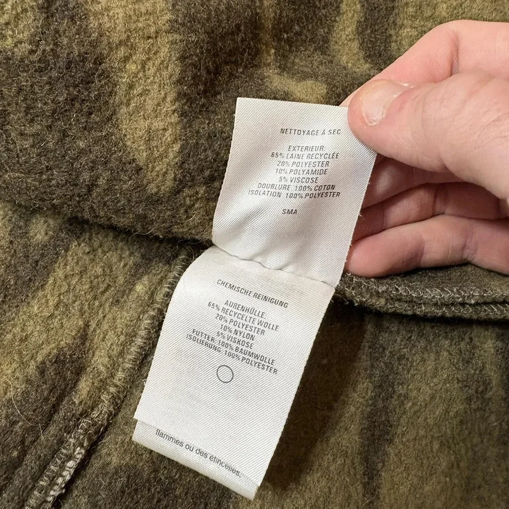 Columbia Men's Camouflage Hooded Field Jacket - Olive Green & Dark Green - Picture 11 of 13